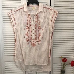 Anthropologie Maeve Riley Tunic Shirt SZ S